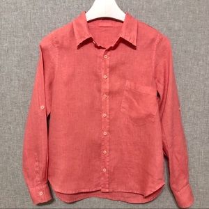 CP SHADES Linen Button Down JAY Shirt Size XS